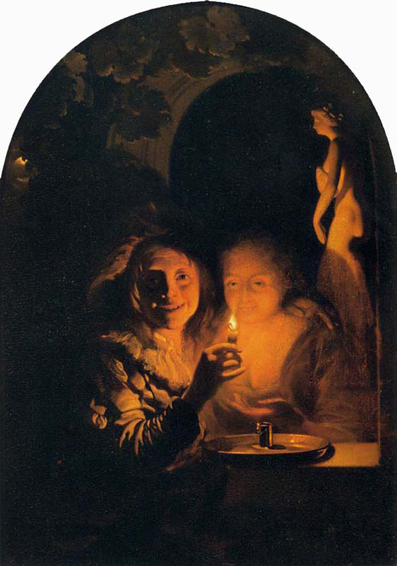 Lovers Lit by a Candle]#
